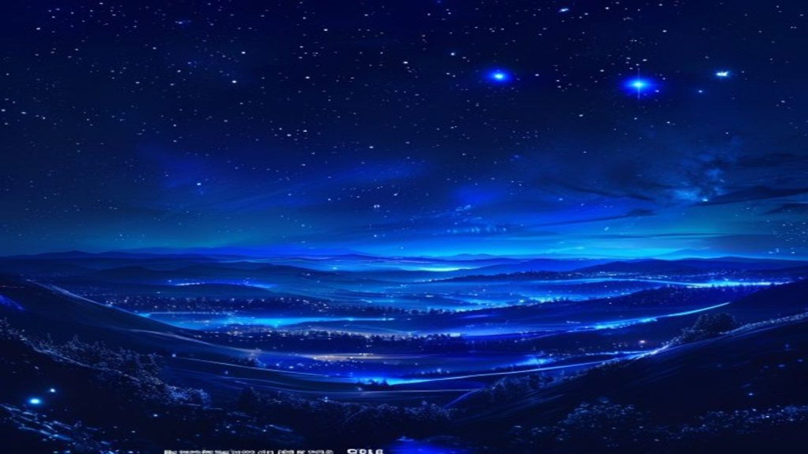 好色tv平台首页视觉大图，午夜蓝星空背景下多屏幕展示4K高清影视画面，科技感与娱乐感并重，色彩层次丰富